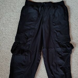 Lululemon Black Cargo Jogger Pants - Size Medium